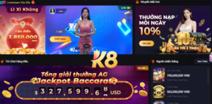 K8bet đa dạng các loại trò chơi.